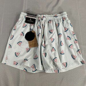 Surf & Swim Co 17” Stretch Volley Swim Shorts Watermelon Print Green Size Large